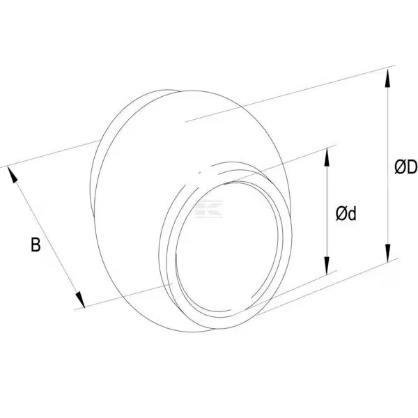 Kula łącznika górnego kat.3/2 Ø 25.4/60x51 mm Kramp TL960254KR 2 Kula łącznika górnego kat.3/2 Ø 25.4/60x51 mm Kramp TL960254KR - obrazek 2